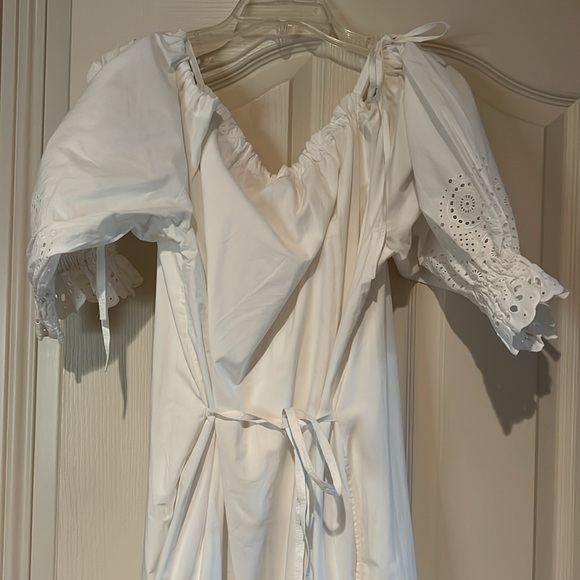 Ulla Johnson white eyelet off the shoulder maxi - Picture 5 of 8